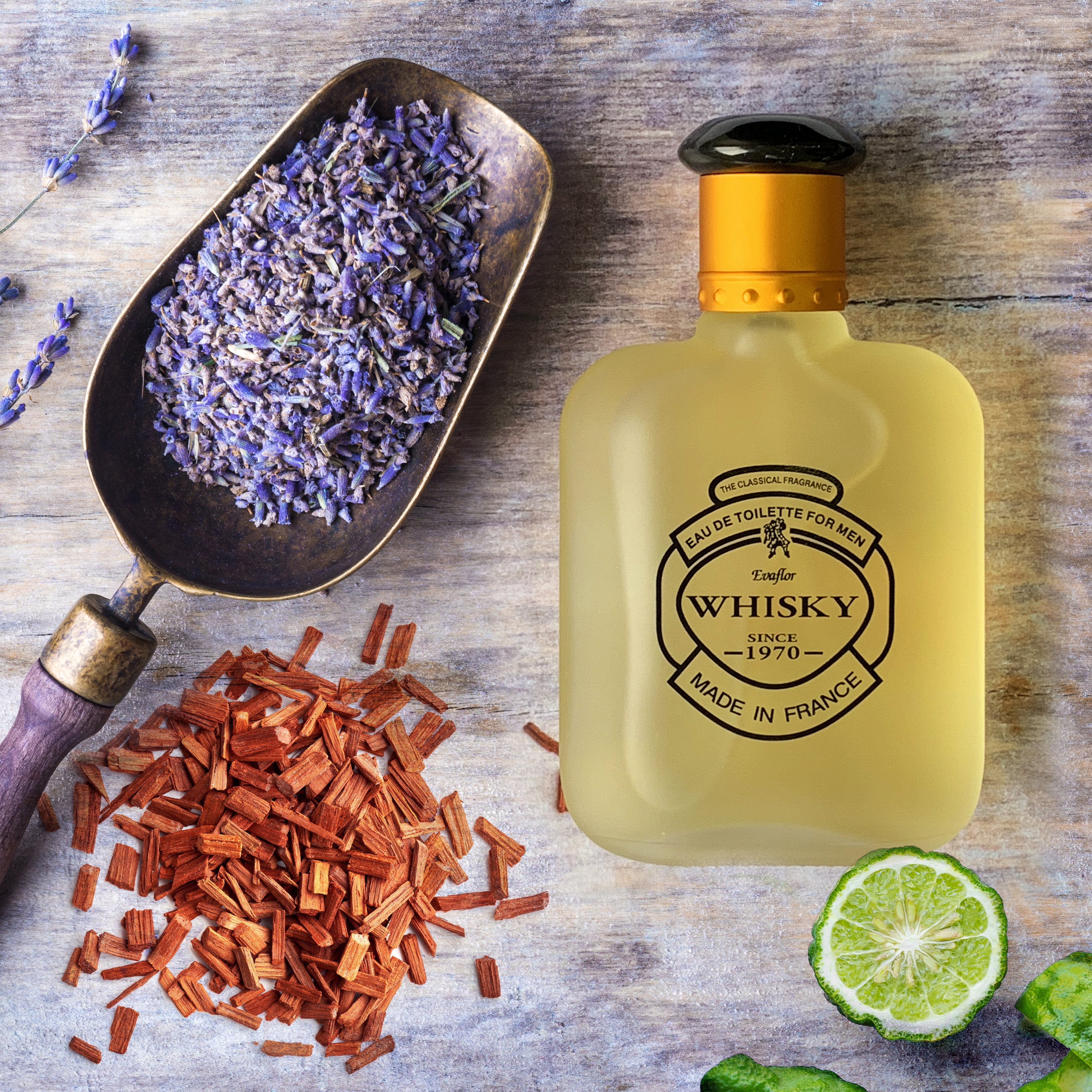 WHISKY FOR MEN • Eau de Toilette 100 ml box, a towel and a Money Clip • Men's Perfume