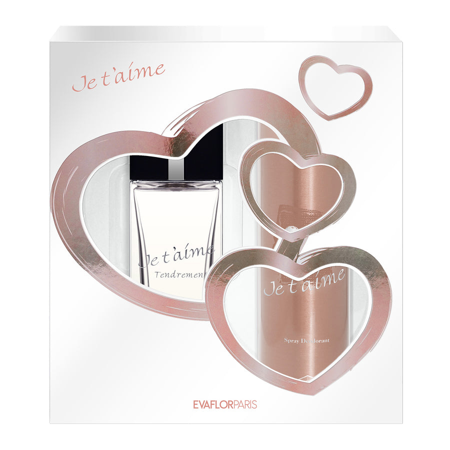 JE T'AIME Tendrement • Eau de Parfum 100 ml and Deodorant 150 ml Set • women's fragrance