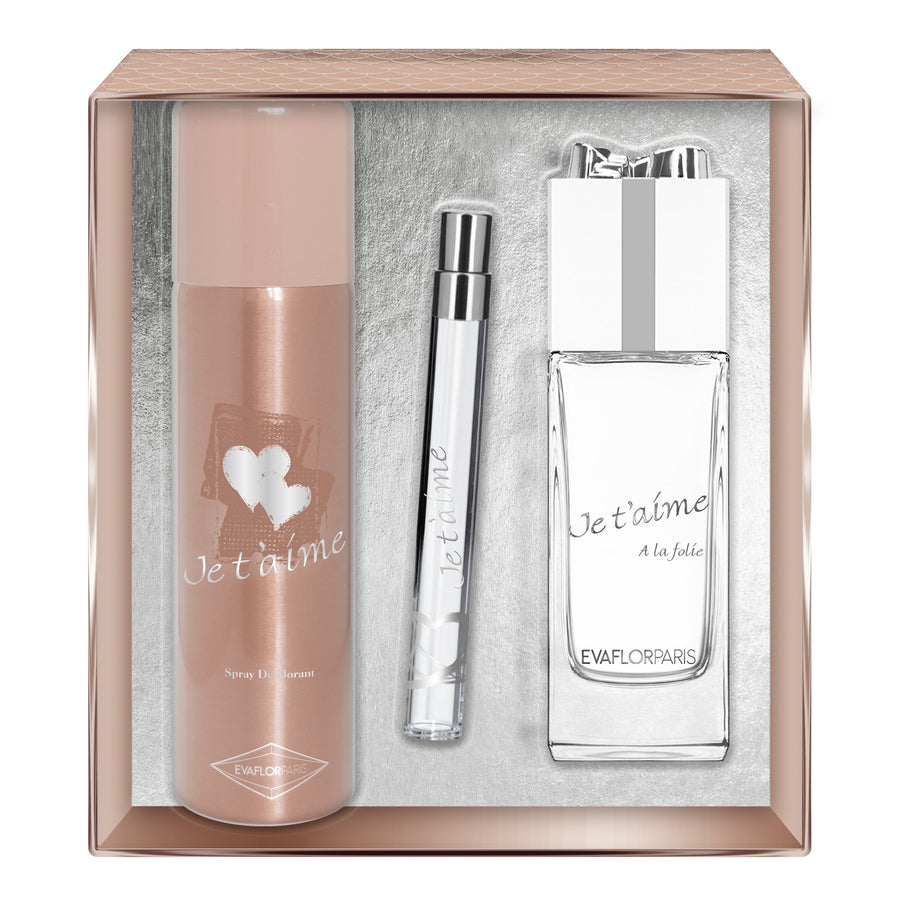 JE T'AIME A la Folie • Box Eau de Parfum 100 ml, deodorant 150 ml and purse spray 12 ml • women's fragrance