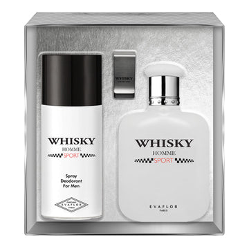 coffret whisky sport parfum deodorant homme money clip evaflor